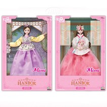 새해 복 많이 받으세요 한복입은 미미인형 장난감 두뇌발달 어린이날선물, 유채아씨