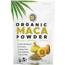 ﻿Earth Circle Organics 유기농 마카 분말 454g 마카가루 마카파우더, 454gx1개