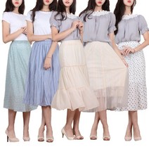 쉬폰 롱 스커트 5종 모음