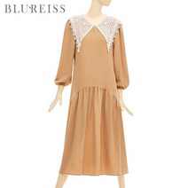 블루레이스 블루레이스 레이스카라셔링롱원피스_B2S1OP3031