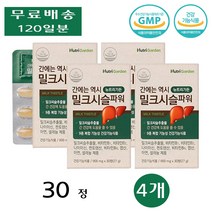 뉴트리가든 간 건강 밀크시슬 밀크씨슬 비타민B군 케어 피로 회복 파워 장 약 30정 4개