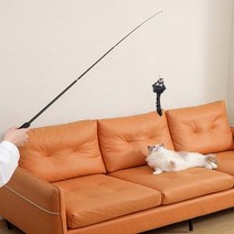 펫먼트 고양이 1.8미터 4단 롱 장거리 와이어 낚시대 장난감, 펀치볼