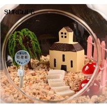 테라리움 플랜테리어 다육 유리병 미니온실테라리움 투명 유리 글로브 1 개 구멍 걸이식 꽃병 파티 웨딩, 02 10cm flat bottom