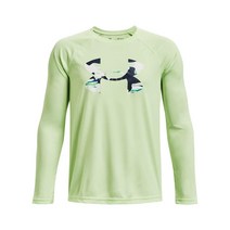 언더아머 여아용 테크 로고 필 긴소매 티셔츠166368