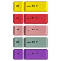엠스톤 mStone 2키 ESC+Enter 기계식 키보드 체리 포인트 키캡, 세이지그린
