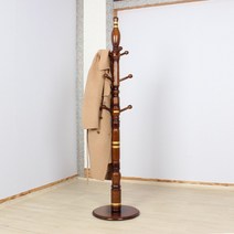 늘해랑 물푸레 원목 스탠드 옷걸이 행거, 04_물푸레-골드라인(원판형)