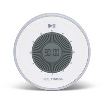 Time Timer 트위스트 90분 디지털 카운트다운 시계 교실 학습 홈스쿨 도구 교사 책상 운동 주방 타이머용 (페일 셰일), Pale Shale, Pale Shale