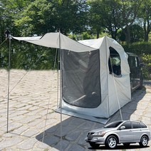 카이런 텐트 꼬리 차차차 모기장 카크닉 차량용 스텔스 카쉘터 차크닉 실버베이지 확장형, 텐트실버베이지_20cm 확장형_우레탄_줄좌석