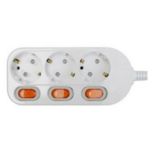 번개표 이동형 멀티탭 콘센트 절전형 개별스위치 3구 WI-MC21633, 3m., 3개