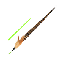 펫모닝 스윙캣 꿩깃털 낚시대 (고양이장난감/고양이낚시대/애묘장난감/애묘용품/고양이막대/막대/낚시/고양이/장난감/반려동물/건강/생활 추천), 1개