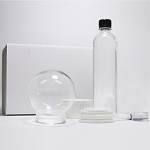 스노우만들 스노우볼 만들기 DIY 키트 80mm 풀 패키지 대용량 /워터볼 만들기/재료, 유리구+고무마개