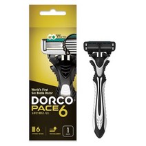 도루코 PACE6 휴대용 면도기 6중날 1p 일회용, 1개, 1개입