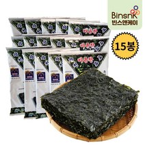 광천김 밥도둑 파래김, 전장김 18g x 15봉