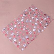 예쁜 꽃무늬 포장 OPP 접착식 비접착 비닐 봉투, 100장 비접착 18x28