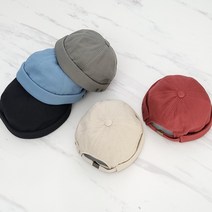 스터드 단추 와치캡 모자 숏비니 국산
