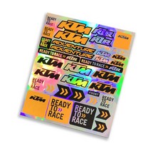 피트인 KTM 홀로그램 반사 스티커 듀크 어드벤처 39종 데칼, KTM스티커39종