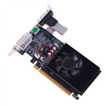 GT730 데스크탑 그래픽 카드 2G DDR3 64Bit 고성능 비디오 게임 컴퓨터 100% 테스트, 01 Black