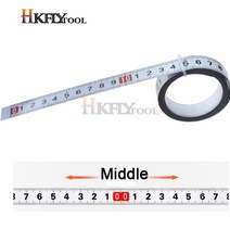 측정기 메트릭 스틸 마이 터 트랙 테이프 측정 0.5 '자기 접착 스케일 눈금자 1-5M 라우터 테이블 톱 T-트, Middle_3M