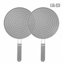 I&O 리빙공식 튀는기름 우수차단 만능실리콘 덮개, 28cm, 2개