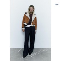 자라 자켓 무스탕 ZARA 여성용 도톰한 숏자켓 6318237 704