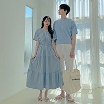 커플 시밀러룩 제주도 신혼 여행 여름 커플룩 패밀리 가족티 셔츠 26