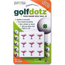 golfdotz (골프 도즈) 핑크 칵테일 손가락으로 누르는 것만의 골프 공용 프린트 소재, 단일옵션