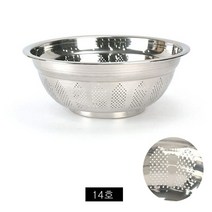 셀럽하우스 업소용 세미타공 스텐 다라이(14호), 기본상품