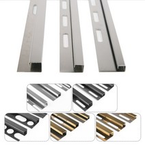 스텐 타일 사각 코너비트 벽 모서리 몰딩 마감재 타일 코너비드 쫄대 재료분리대 E TYPE, 6x6mm, 폴리싱, 사각 코너비트 블랙