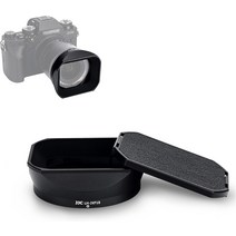 JJC Bayonet Square Lens Hood for Fujifilm Fuji XF 27mm f/2.8 R WR Lens Replaces Fujifilm LH-XF27 Le, 01 For XF 18mm f/1.4
