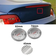 보닛 후드 자동차튜닝용품 자동차 후드 led 자동차 전면 후드 트렁크 배지 스티어링 휠 45/74/82mm BMW E3, 03 82mm_01 1.Blue White