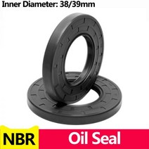 NBR 프레임 워크 오일 씰 TC 니트릴 고무 커버 더블 립 스프링 베어링 샤프트 ID * OD THK 38/39mm, 한개옵션1, 07 38x48x7(1pcs)