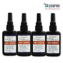 스카이케어스 UV-5500 경화접착제 LED 유리접착제 스마트폰수리 PCB수리 광경화 자외선 50g