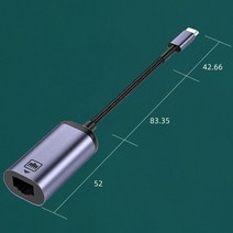 네트워크 랜카드 100Mbps Type-C to RJ45 Network Card Connector USB Ethernet Adapter Cable Mobile Phone Compu, [01] Short-term