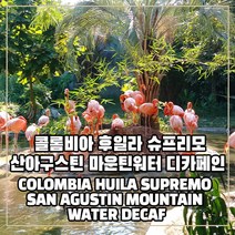 (커피생두) 69 콜롬비아 후일라 슈프리모 산아구스틴 마운틴워터 디카페인 1kg, 1개
