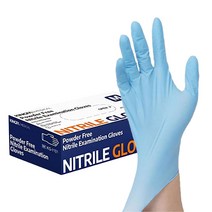 KINGFA 니트릴 장갑 100매 질기고 튼튼한 다용도 진료용 미용 요리용 청소용, 중(M)