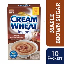 Cream of Wheat Instant Hot Cereal 크림 오브 밀 핫시리얼 메이플 브라운 슈가 35g 10개입