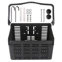 자전거바구니 미니벨로 짐 앞 뒤 장 뜨거운 조정 가능한 분리형 높이 대형 공간 핸들 바 교수형 운반 주머니 액세서리, 검은색