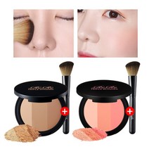 ( 페이스브러쉬증정) 리르 트리플쉐딩&트리플블러셔, 트리플블러셔 페이스브러쉬