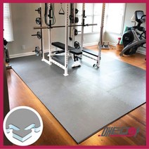 홈짐 대형 퍼즐매트 회색 홈트 홈짐매트 홈짐바닥 헬스장 메트 체육관, 1개