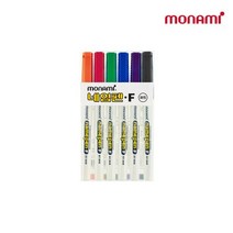 모나미 중간글씨용 네임펜 12색 세트, 6색, 20세트