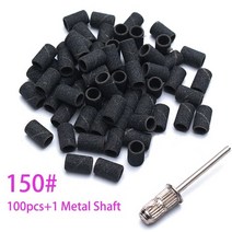 네일 아트 80 120 180 전기 네일 머신 네일 드릴 비트 네일 아트 샌딩 젤, 블랙 100pcs g150