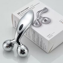 김앤강 페이스롤러 3D마사지기 휴대용안마기 마사지용품, 실버, 1개