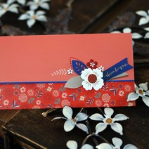 고급 꽃 돈봉투 6종세트 용돈봉투 현금 세뱃돈 명절 설날 추석 생일 상품권 예단봉투, 고급 꽃돈봉투 6종A세트
