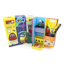 어몽어스 비밀 스탠딩 지함 필통 버튼식, 30개