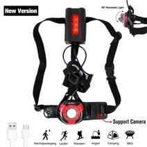 자전거 헤드 라이트 전조등 WEST BIKING USB 충전 야간 러닝 손전등 LED, 블랙 레드, 협동사