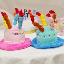 펫 생일케익모자(대), 블루