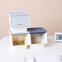 미니 간식 수납함 커피 캡슐 보관함 사무실 탕비실 티백 정리함, 색상, 민트, 1개