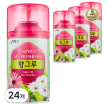 리빙굿 향그루 캔 자동분사기 헤이즐럿향 방향제 본품, 280ml, 48개, 커피향