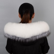 밍크 목도리 리얼 털 쁘띠 폭스 토끼털 머플러 100 천연 모피 칼라 분리형 모피 칼라 랩 여성용 코트 여성 따뜻한 모피 스카프 숄 럭셔리 사이즈