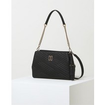 23SS [CARLISLE] 블랙 칼라일 가죽 미디움 숄더백 DCBA3E365BK